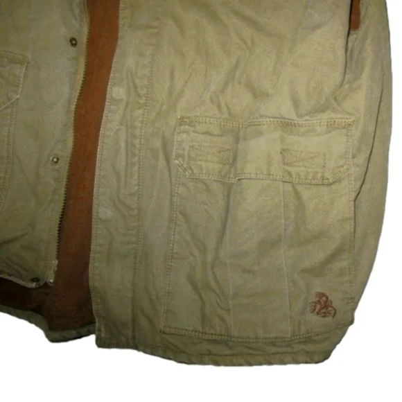 LEGENDARY Whitetails Original Deer Gear Men's Canvas Fleece Lined Vest Size XL